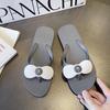 Women's Bowknot Flat Sandals: Non-slip, Wear-resistant, Soft & Elastic for Summer Beach & Casual Wear