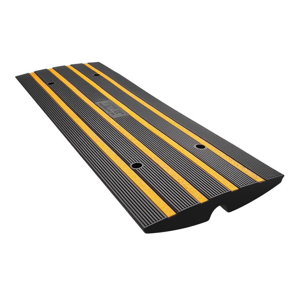 VEVOR Curb Ramp, 2 Pack, 2.6" Rise, Rubber Driveway Ramps, Heavy Duty 33069 lbs Weight Capacity Threshold Ramp