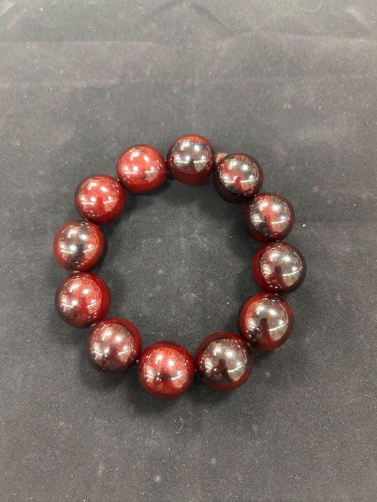 Ox Horn Buddhist Beads Resin Bracelet - Tibetan Yak Inspired Craft