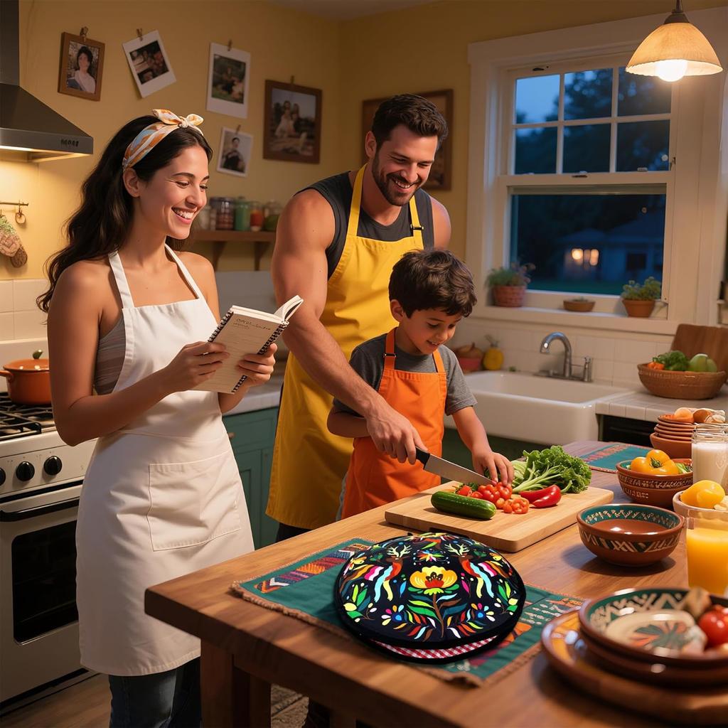 ZKOO 12" Tortilla Warmer Pouch, ulated Tortillas Pouch for Tortillas, Tacos, Naan, Pizza Rolls, Microwavable Fabric Bag, Tortilla Warmer Keeps Food