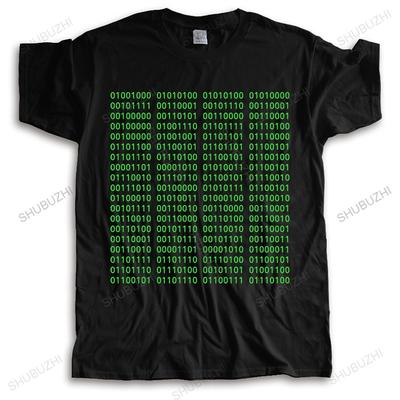TShirt Novelty Binary Funny Computer Programmer Math Adult Unisex Mens TShirt Black Casual High Quality Casual Clothing