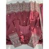 Salwar Kameez Indisk Pakistansk Bröllopsfestklänning Bollywood Anarkali Kostym