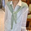 Cape Fake Collar White Hip Scarf Elegant Knitted Shawl  Daily