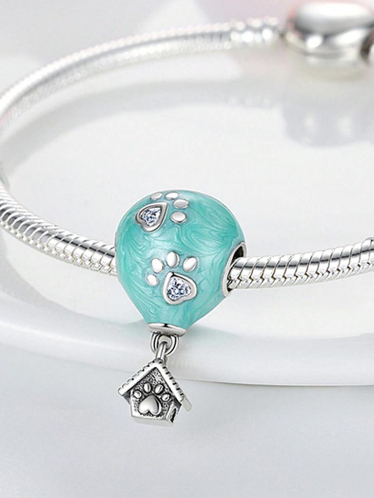 Charms Plata Niedlicher Kleiner Dinosaurier Erdbeerperlen Charm Kupferbeschichtet Passend für Charms Originalarmband Zum Schmuckherstellen DIY Charm