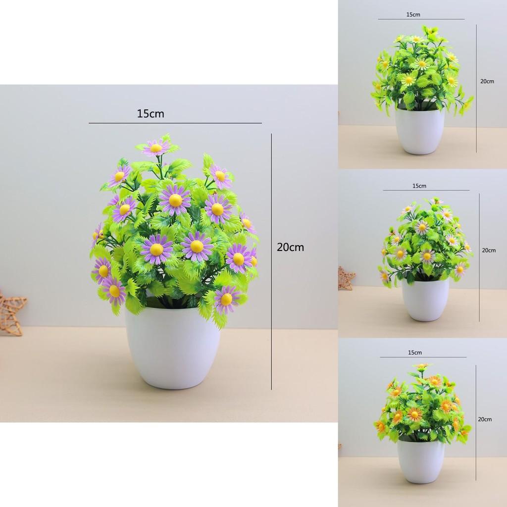 Artificial Chrysanthemum Desk Decor With Handcrafted Plastic Flowers For Home Office And Living Room