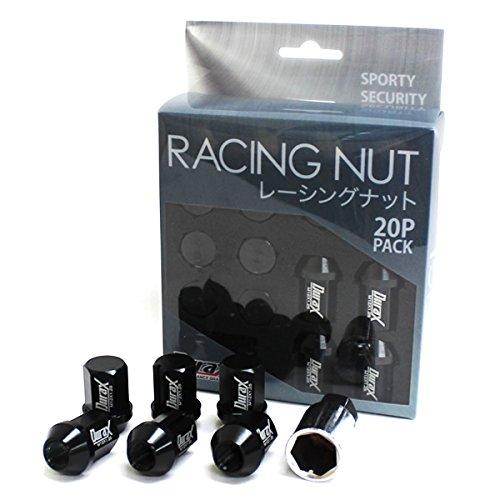 

Легкая алюминиевая колесная гайка Durax, гоночная гайка M12 P1.25, гайка-мешок, короткий тип с чёрный