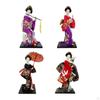 12" Japanese Geisha Doll Miniature Figurines Girl Statue Handcrafted Resin Collectible Figurine for