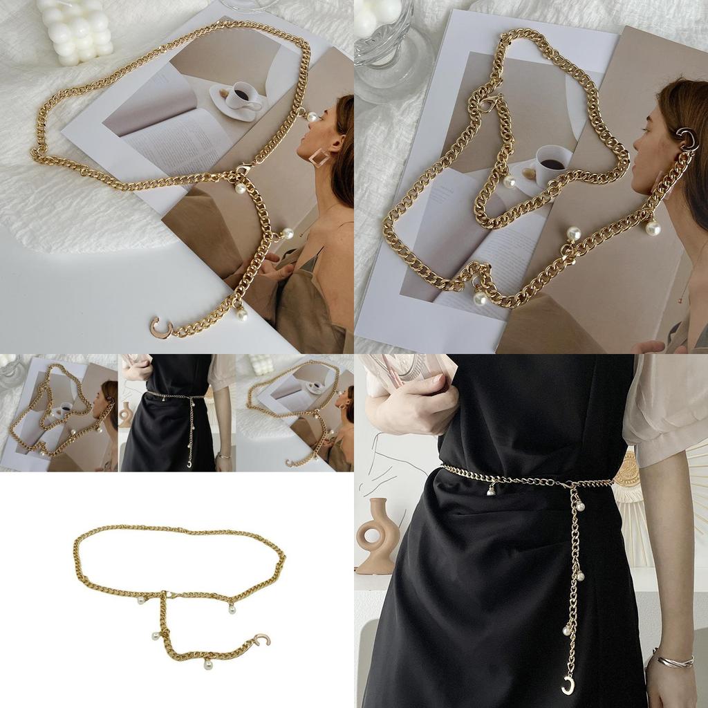 Trendy Summer Gold Metal Chain Waist Belt For Women Ideal For Chic Fashion