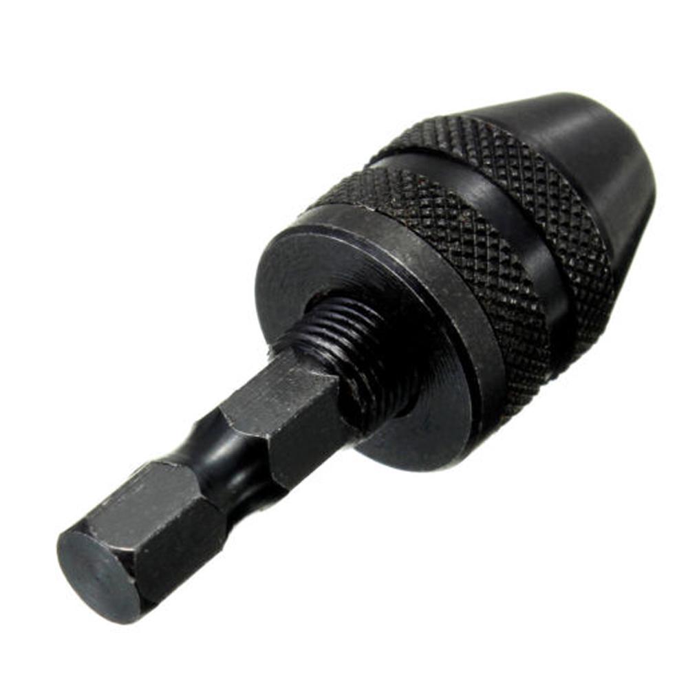 Details about / 0.3-6.5mm Impact Driver Keyless Drill Bit Chuck Adapter Converter 1//4/" Hex Shank