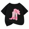 Fashion Shoes Design Printed Streetwear Harajuku Summer Style Funny Cute Girl Tops Boy Tshirt Street Kid T Shirt Short Sleeve
