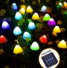 Solar Mushroom Lights String Outdoor Garden Courtyard Lawn Lights Halloween Christmas Decoration Viewing Light LED String Lights