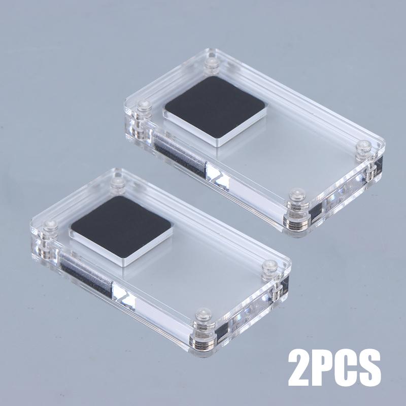 Acrylic Loose Diamond Jewelry Storage Box Standard Gemstone Organizer Gift Packaging Box Gems Zircon Cvd Display Case