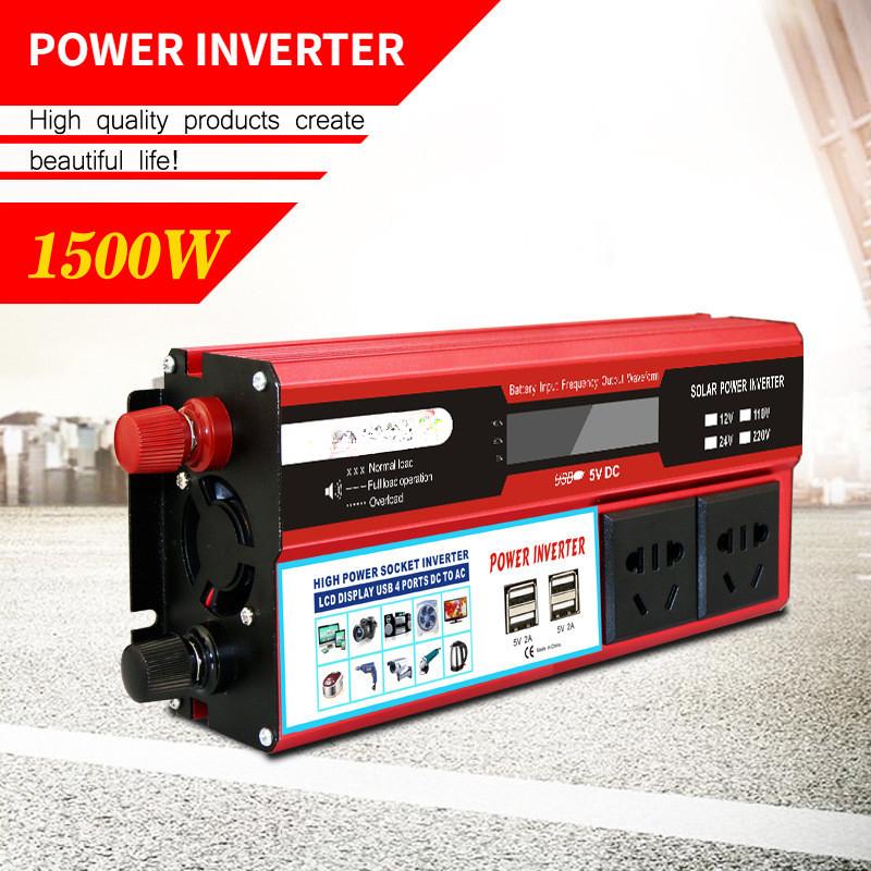 

High Power Portable Car Inverter Household Solar Photovoltaic Inverter Multifunctional Power Converter 12V to 110V