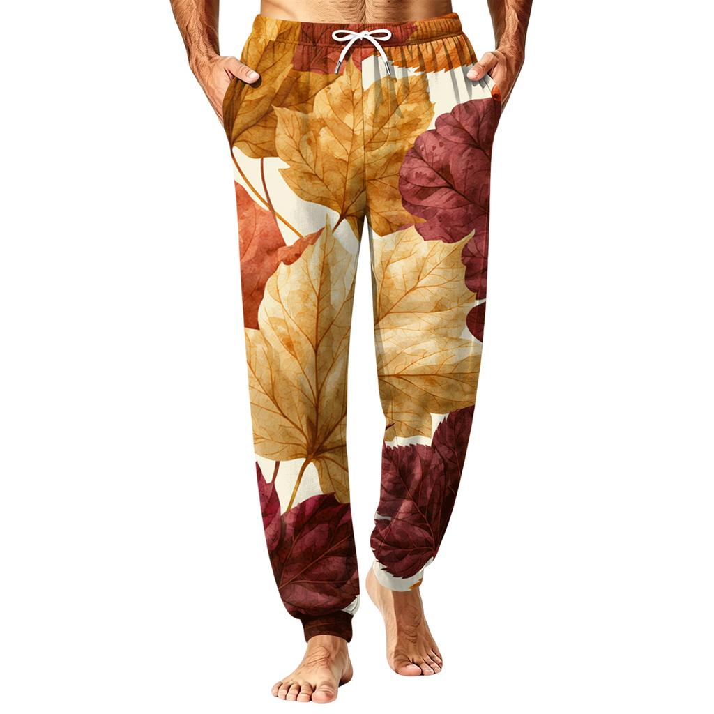 Men's Sleep Pants for Fall and Winter, Pajama Bottoms for Cold Home Lounging and Bedtime