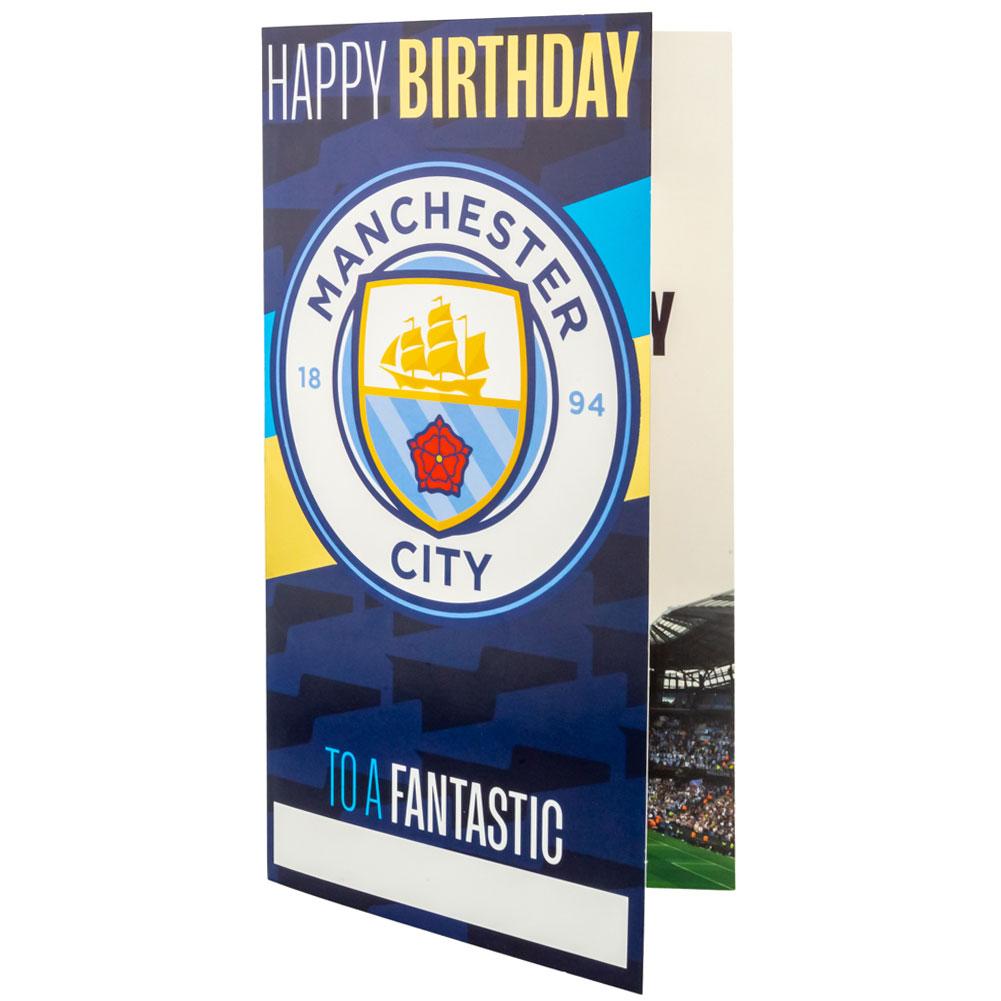 Manchester City FC Customisable Birthday Card