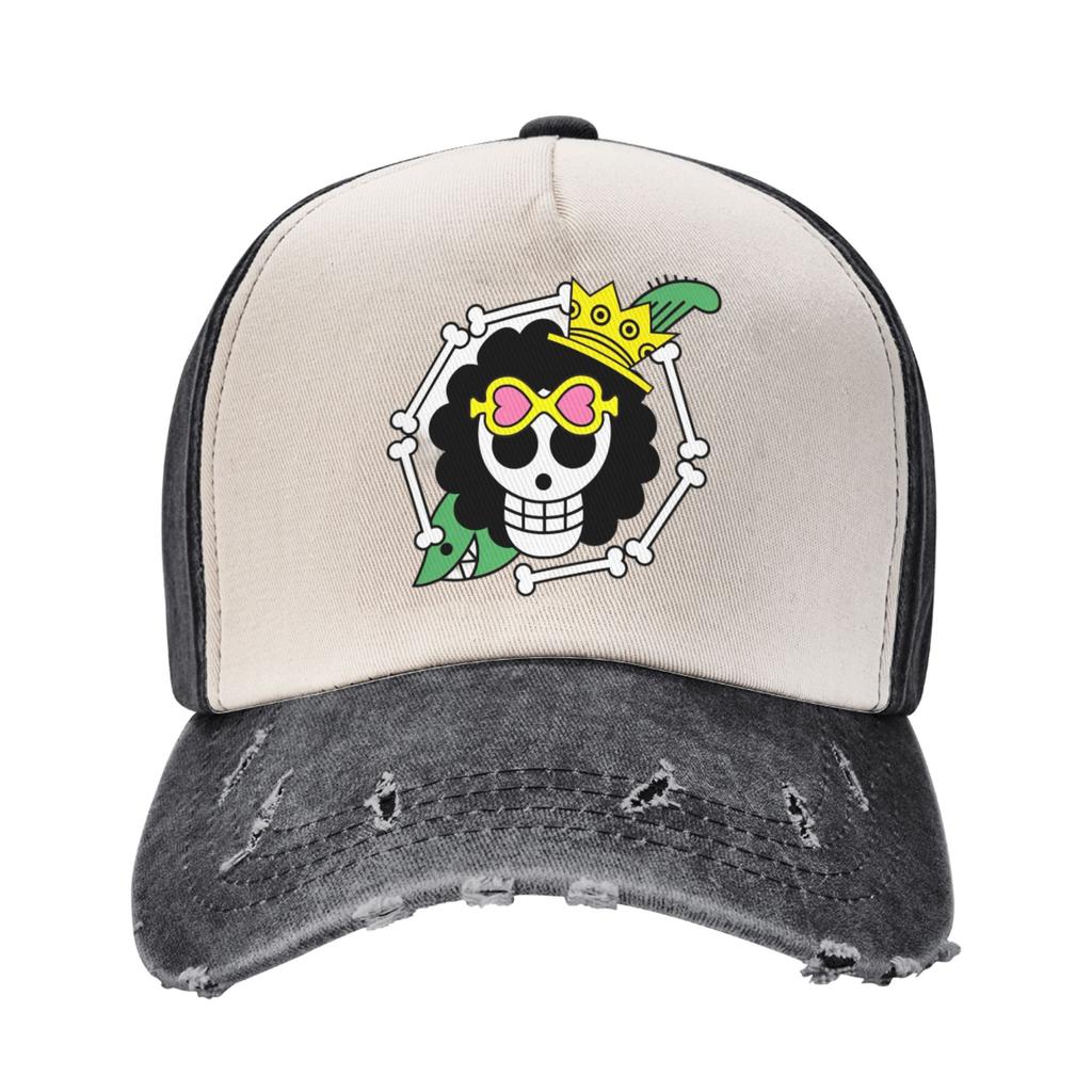 One Piece Straw Hat Baseball Cap Vintage Distressed Washed  Sun Cap Unisex Style Outdoor All Seasons Travel Adjustable Caps Hat