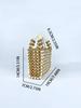 Advanced Mobile Phone Bag with Gold Round Beads, Acrylic Handheld Beaded Handmade Women's Bag, Fashionable Casual Dinner Bag