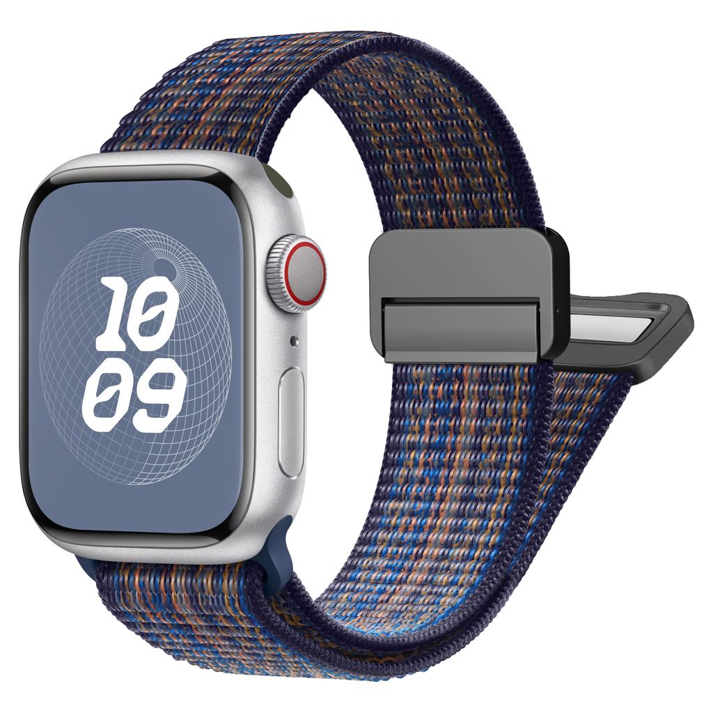 Magnetic Strap for Apple Watch Band 46mm 40mm 45mm 44mm 41mm 38mm 42mm Nylon Bracelet iWatch Series 10 SE 9 8 7 6 5 Ultra 2 49mm