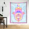 Teufelsauge Mandala Wandteppich Hängen Bunte Bohemian Hippie TAPIZ Hexerei Astrologie Tarot Karte Zimmer Home Decor