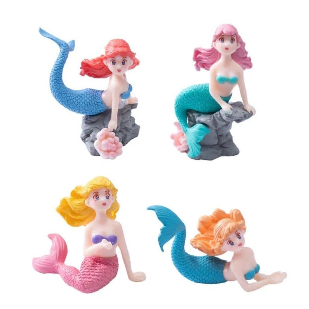 4 Pcs Miniature Showpiece Set for Home Decor,Car Dashboard,Valentine,Living Room,Gifts Figurines,Cake Decoration Items,Figurines for Home Decor