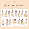 Journamm 30pcs/pack Ins PET Stickers Cute Girl DIY Scrapbooking Collage Photo Album Decor Junk Journal Aesthetic Stickers