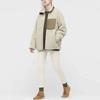 Uniqlo Solid Color Plush Stand Collar Jacket Men Jackets Beige 440595-31