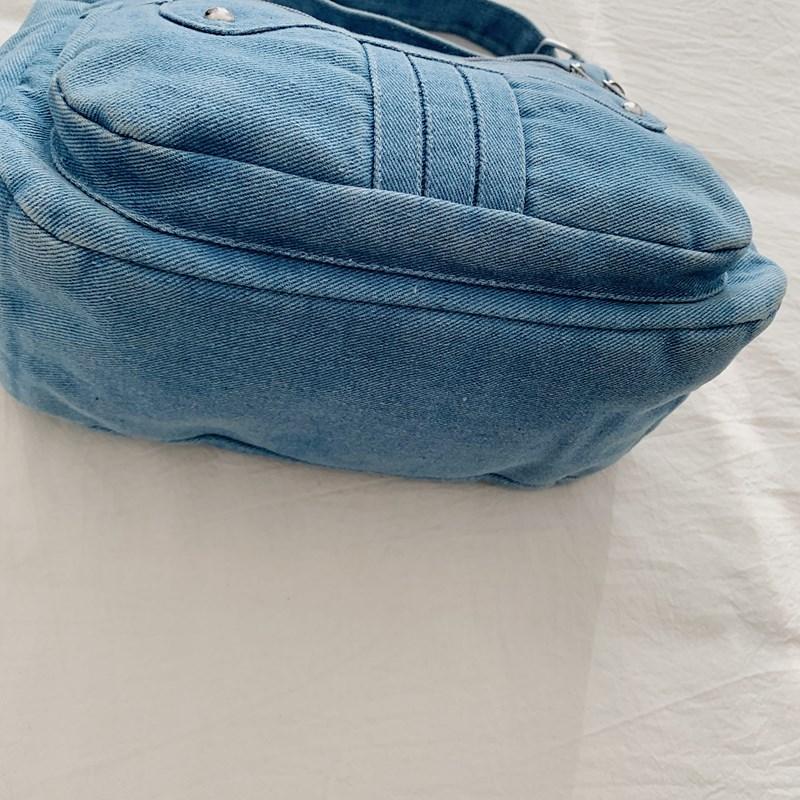 Dámská džínová taška Velkokapacitní crossbody taška Cestovní nákupní taška