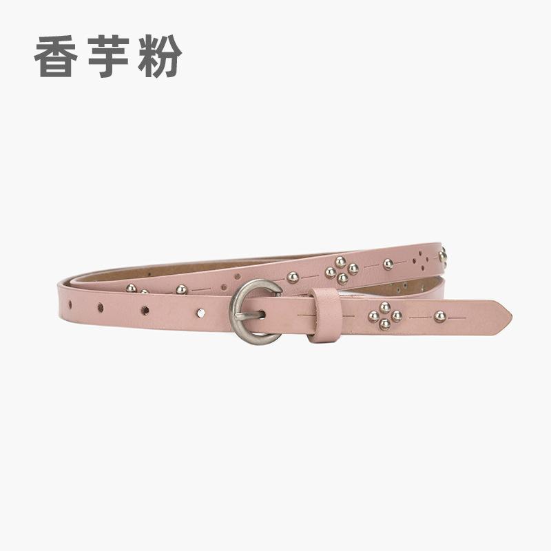 Women's Belt Jeans Belt Women's, Fashion Casual Belt Hollow, Rivet Punk Belt Women's