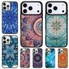 Bohemian Tie Dye Hippie Mandala Phone Case for iPhone 17 Air 16 15 11 12 14 13 Pro Max Shockproof Cover