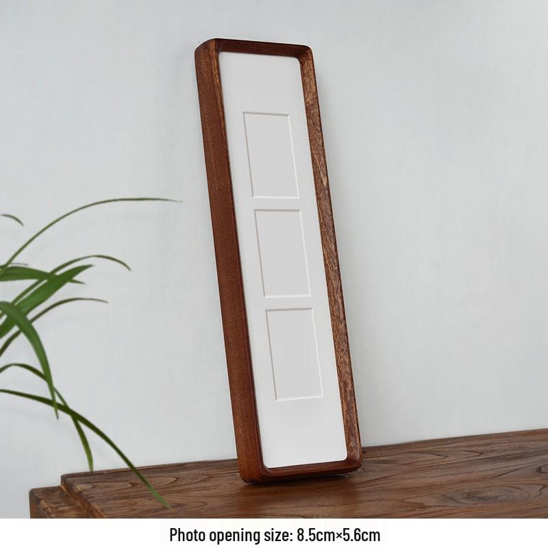 Solid Wood Mortise & Tenon Photo Frame with Round Corners and Beveled Edge for Wedding Dress Display