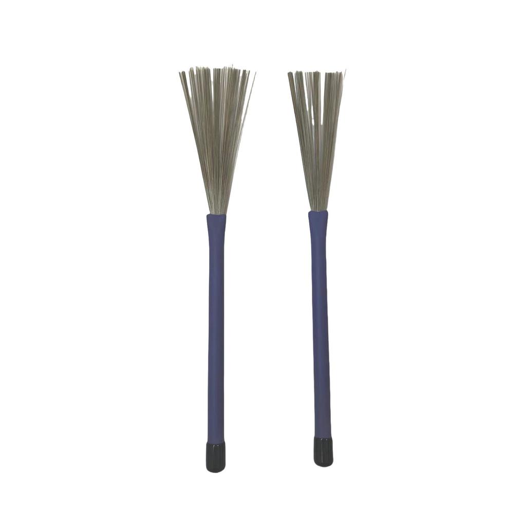 Percussion Accessories: Box Drum Sticks & Retractable Steel Wire Brushes