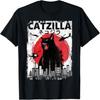 Catzilla - Funny Cat Lover Kitten Kitty T-Shirt - Black - Unisex-Adults, Unisex-Kids - Short Sleeve - Cat-Themed T-Shirt - Small