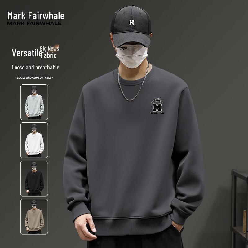 Mark Fairwhale Men's Heavyweight Loose Fit Crew Neck Sweatshirt