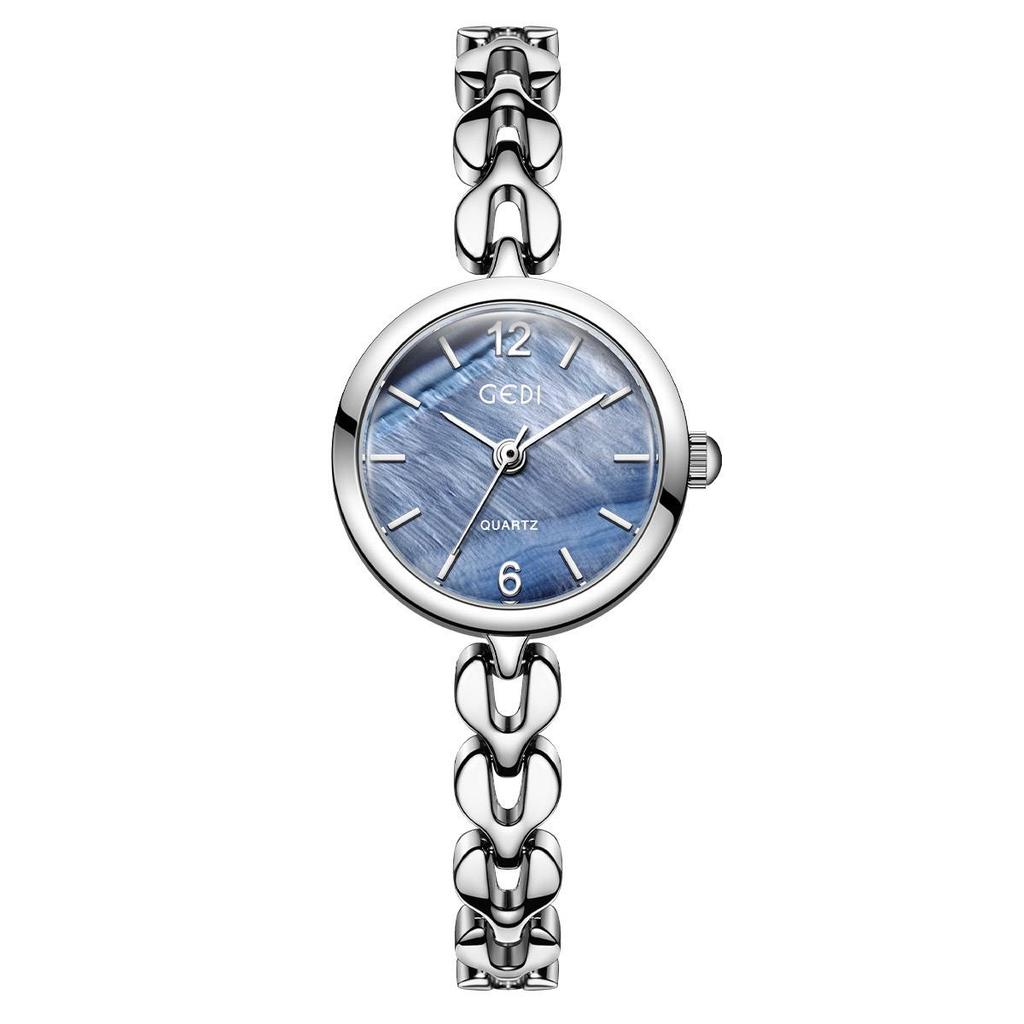 GEDI New Small Dial Bracelet Watch Fashionable Simple Stainless Steel Women's Quartz Watch Girl Watch Gift