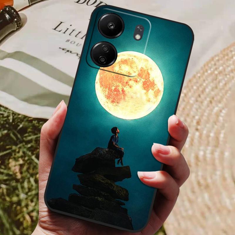 Für Xiaomi Poco C65 Hülle PocoC65 Luxus Bemaltes Telefon Silikon Rückseite Für Xiaomi Poco C65 Hüllen C 65 Schutzhülle Capas
