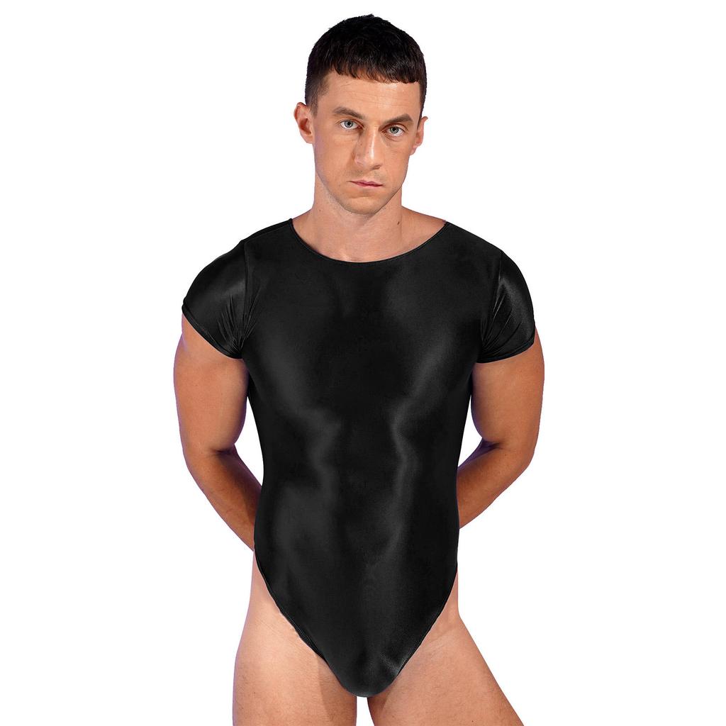 Pánská přiléhavá kombinéza Unitards sportovní bodysuit s krátkým rukávem