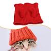 Windproof Knitted Hat for Dogs Winter Warm Yarn Head Wrap Pet Accessory for Walking Large Small Breeds
