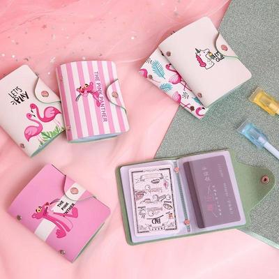 New PU Leather Function 20 Bits Card Case Business Card Holder Men Women Credit Passport Card Bag Fashion Cartoon Art Pattern