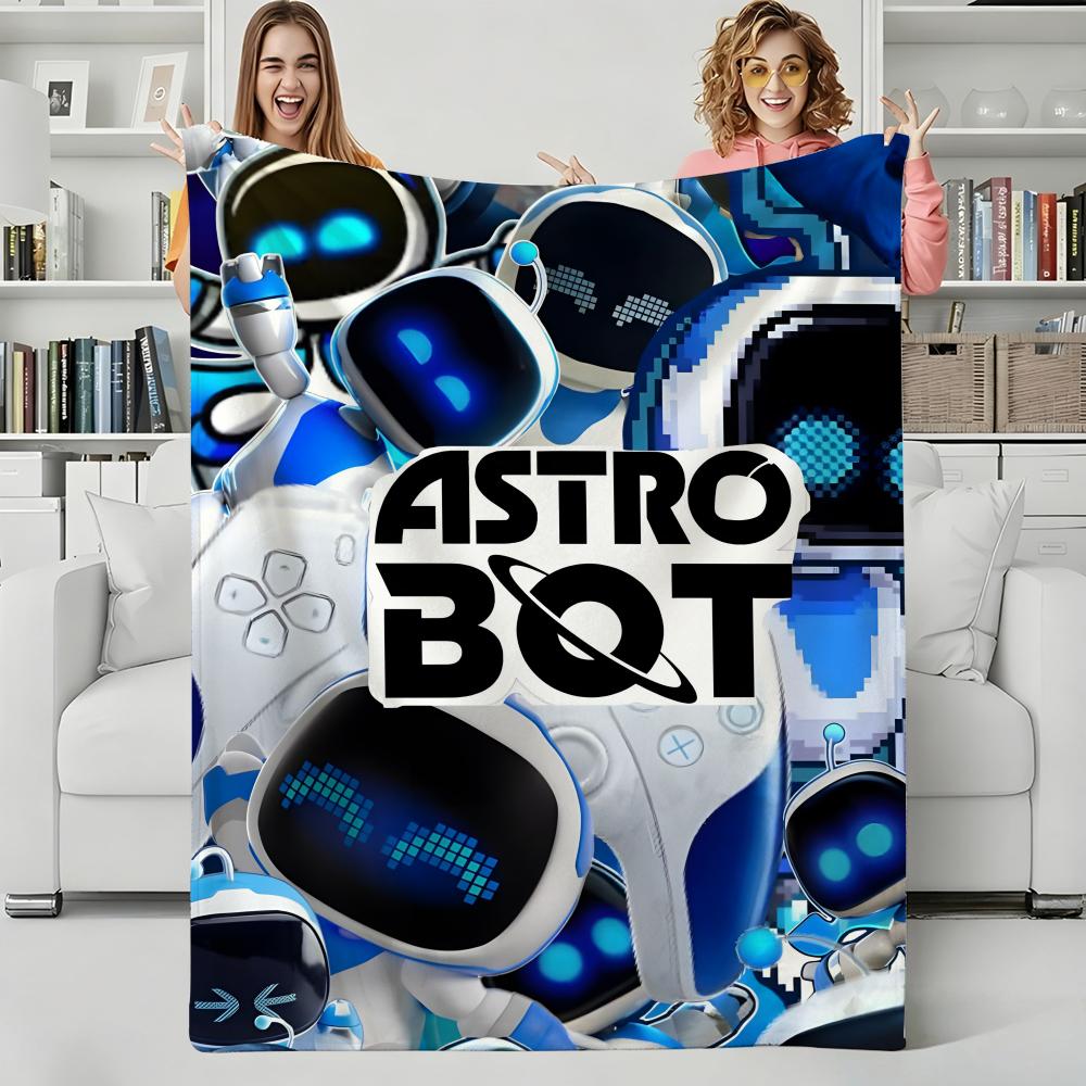 Spielzeug C-cute Roboter Werfen Flanelldecke Perfekt für Sofa Büro Bett Reise Schlafen Lesen Entspannen Camping Ganzjahresgebrauch
