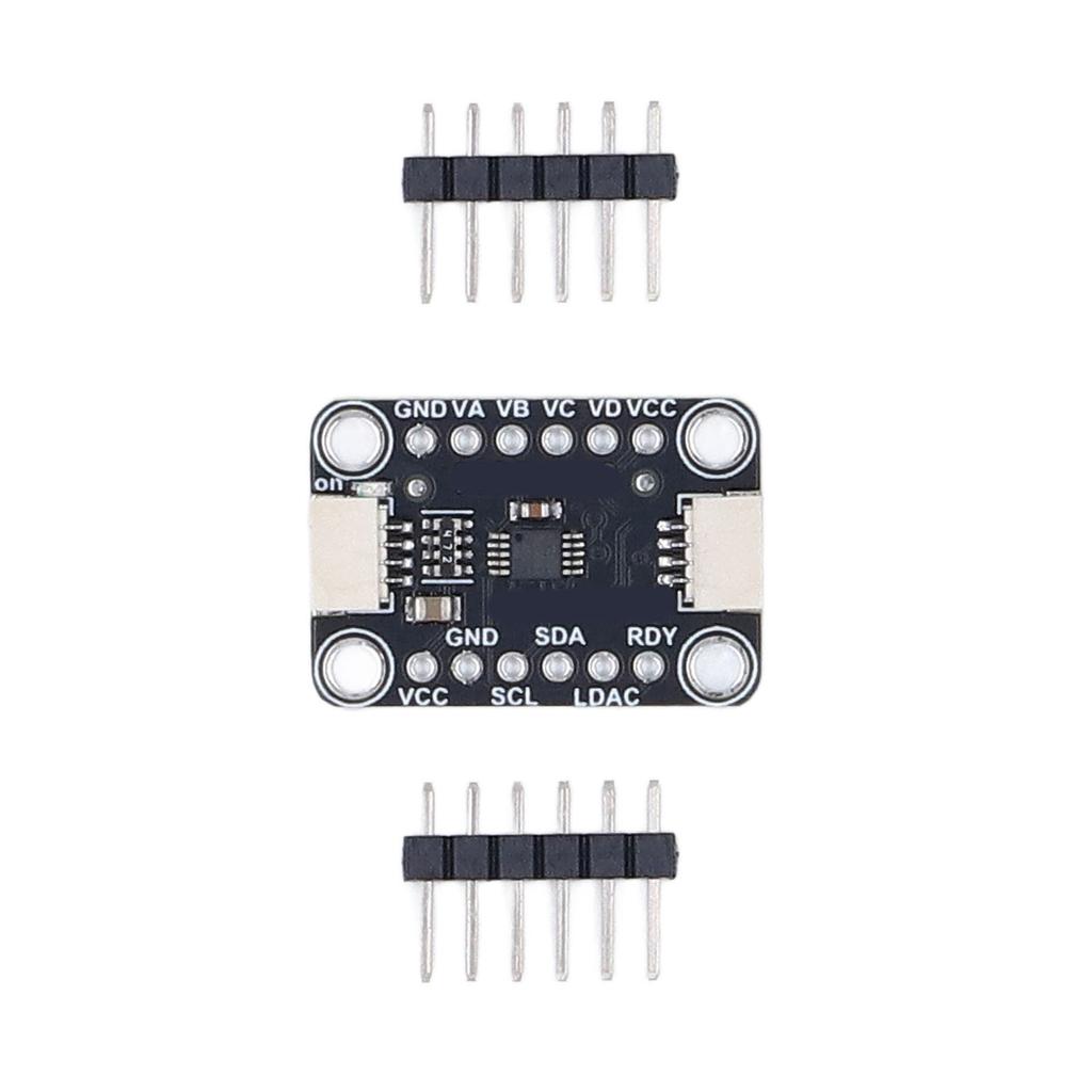 4-Way Digital To Analog Converter Module, MCP4728 12-Bit Quad   Board, I2C,   for Stemma QT Qwiic, Internal 2.048V Reference, Fast Stabilizatio