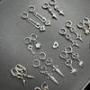 Punk Grunge Rock Rivet Chain Earrings Cool Fashion Geometric Drop Earrings Goth  Aesthetic Charm Jewelry Hip Hop Accessories