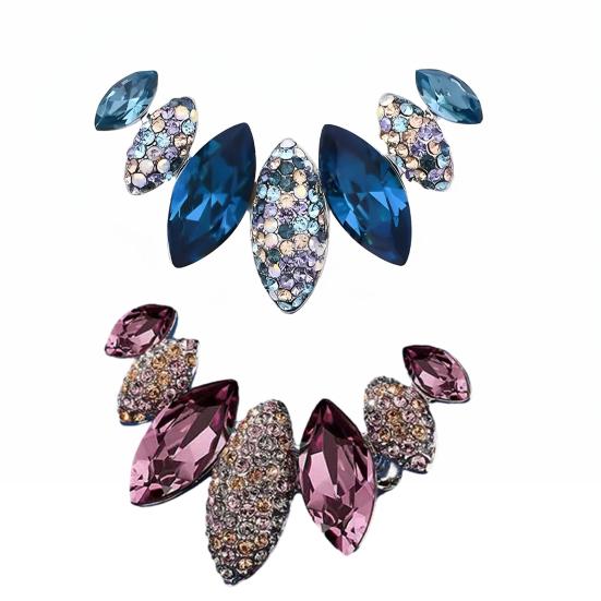 Brooch Irregular Design Sparkling Rhinestones Anti-exposed Brooch Pin Sweaters Collars Hats Bags Coats Scarves Badge Versatile Accessory