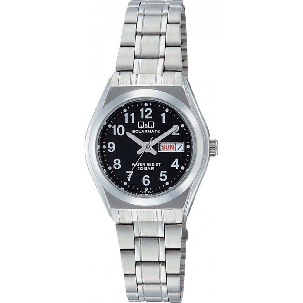 

Нет QQ [Citizen QQ] Часы Аналоговые Солнечные Водонепроницаемые Дата День Металлический Браслет H011 205 Женские Черные