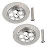 Stainless Steel Bath Plug Replace With Screw Leakproof Set Bath Plug Convenient Replacement Bathroom Accessories