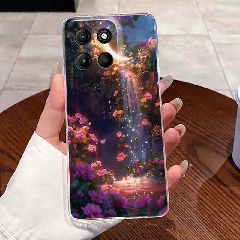 Phone Case For Motorola Moto G17 Power Case Luxury Cute Love Rabbit Funny Clear Soft TPU Silicone Cover For Moto G17Power Bumper