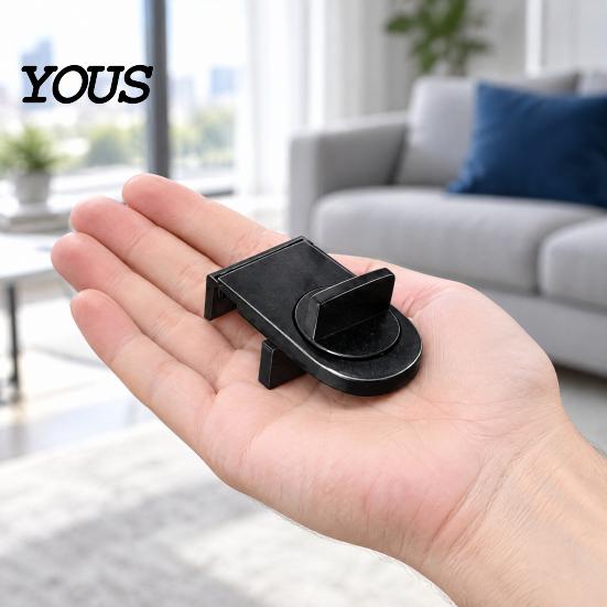 Heavy Duty Screen Door Lock Sliding Window Lock, Security Stopper for Child Safety, Home Gadgets Wedge Doors and Windows Track Bar