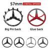 1ks 52mm 57mm Znak na volant auta Samolepka pro Mercedes Benz W204 W205 W212 W213 W221 W177 W246 GLA GLC CLA Třída A