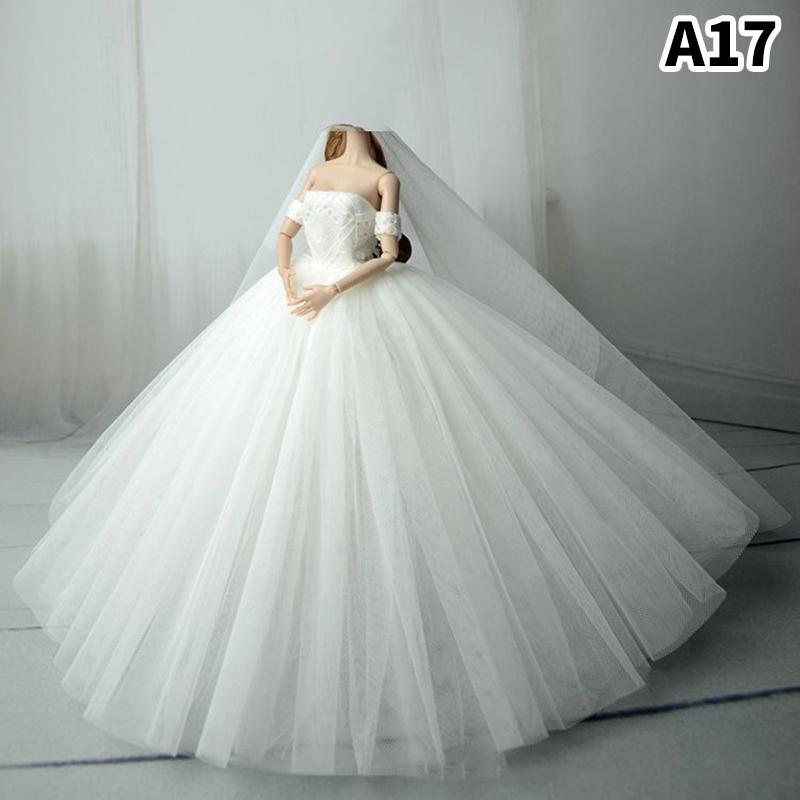 1 Set Costume Doll Clothes Dress Fashion Skirt Party Gown For 30Cm Doll 1/6 Bjd Doll Accessories Girl'S Gift Kid`S Toy