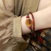 1Set Chinese Style Advanced Sense Rose Flower Beaded Bracelet For Women Girls Luxury High-End Vintage Bracelet Accessories Gifts
