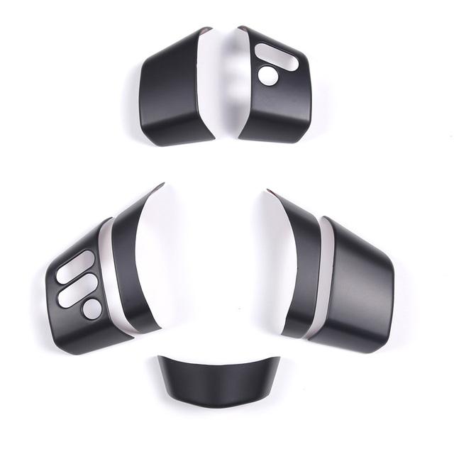 

ABS матовый черный чехол на руль, декоративные наклейки на кнопках, отделка для T/oyota F/JC/ruiser 2007-2021, аксессуары чёрный